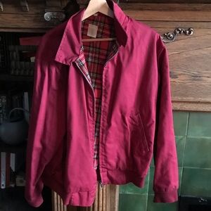 red bomber/harrington jacket